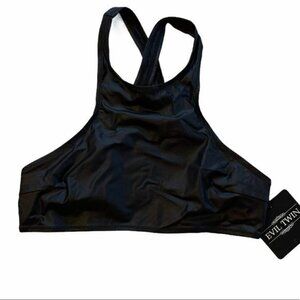 NWT Evil Twin Black Swim Top